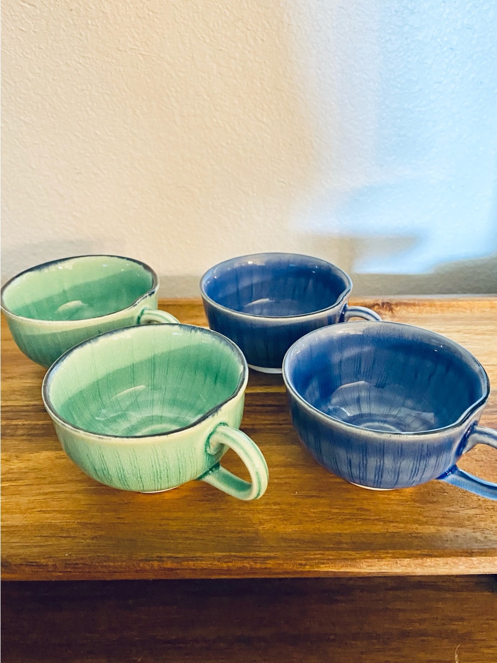 Pottery Barn 4 Set Espresso Tea Cups 4oz Made in Japan Vintage Drinkware - Picture 2 of 8